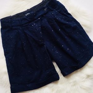 Tommy Hilfiger Navy Blue Sequin Shorts Bermudas